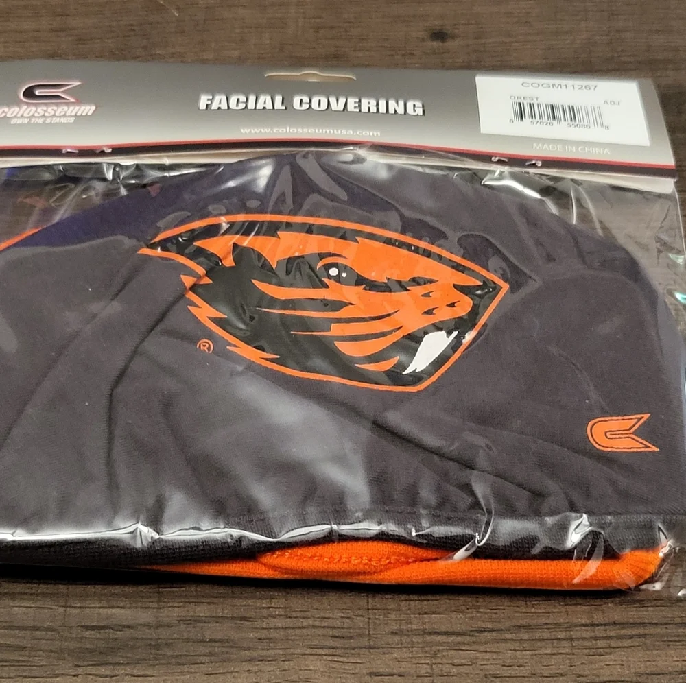 5 Pack Oregon State Beavers Face Mask Covering Adult OSFA New & Sealed